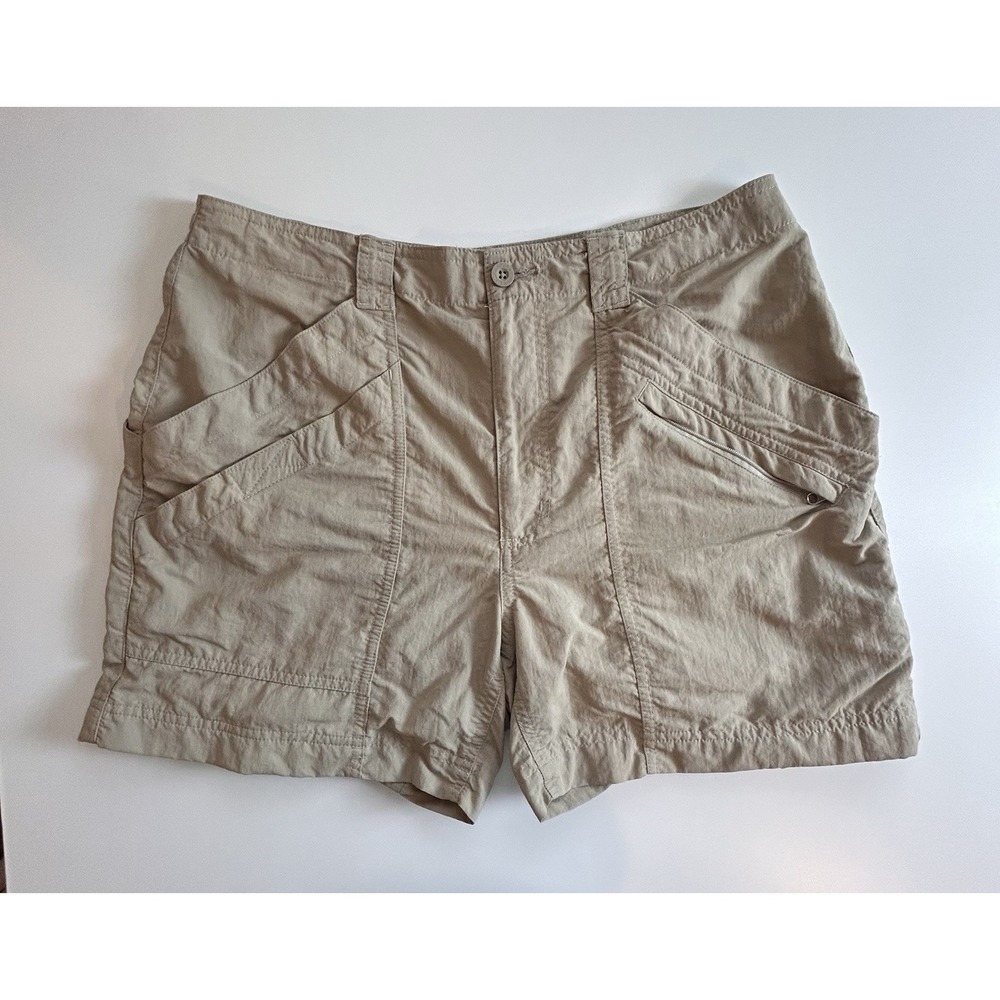Royal Robbins Shorts Womens 10 Beige Nylon Utility Hiking Outdoor Travel Walking